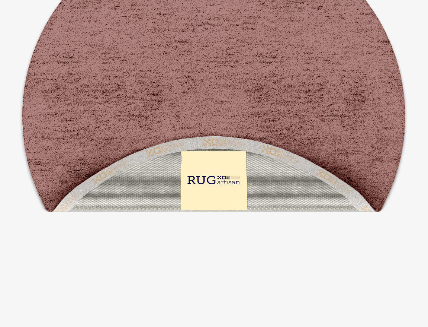 RA-EB09 Solid Colors Round Hand Tufted Bamboo Silk Custom Rug by Rug Artisan