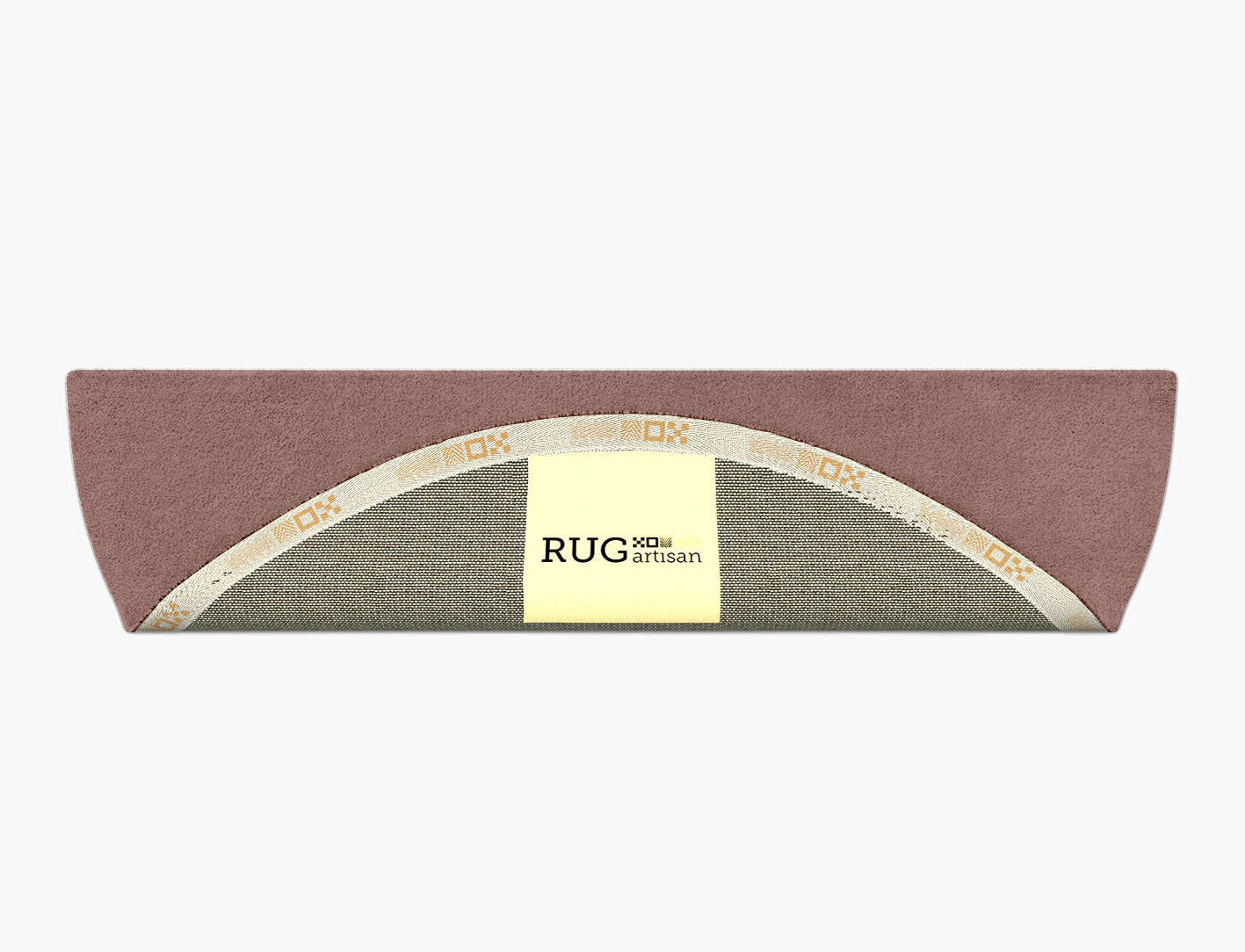RA-EC10 Solid Colours Halfmoon Hand Tufted Pure Wool Custom Rug by Rug Artisan