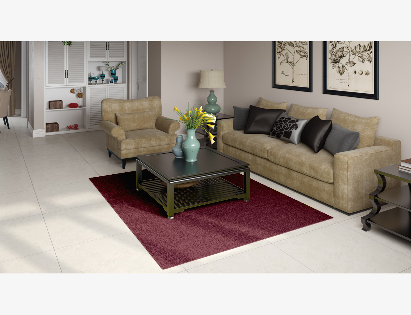RA-ED03 Solid Colors Rectangle Flatweave New Zealand Wool Custom Rug by Rug Artisan