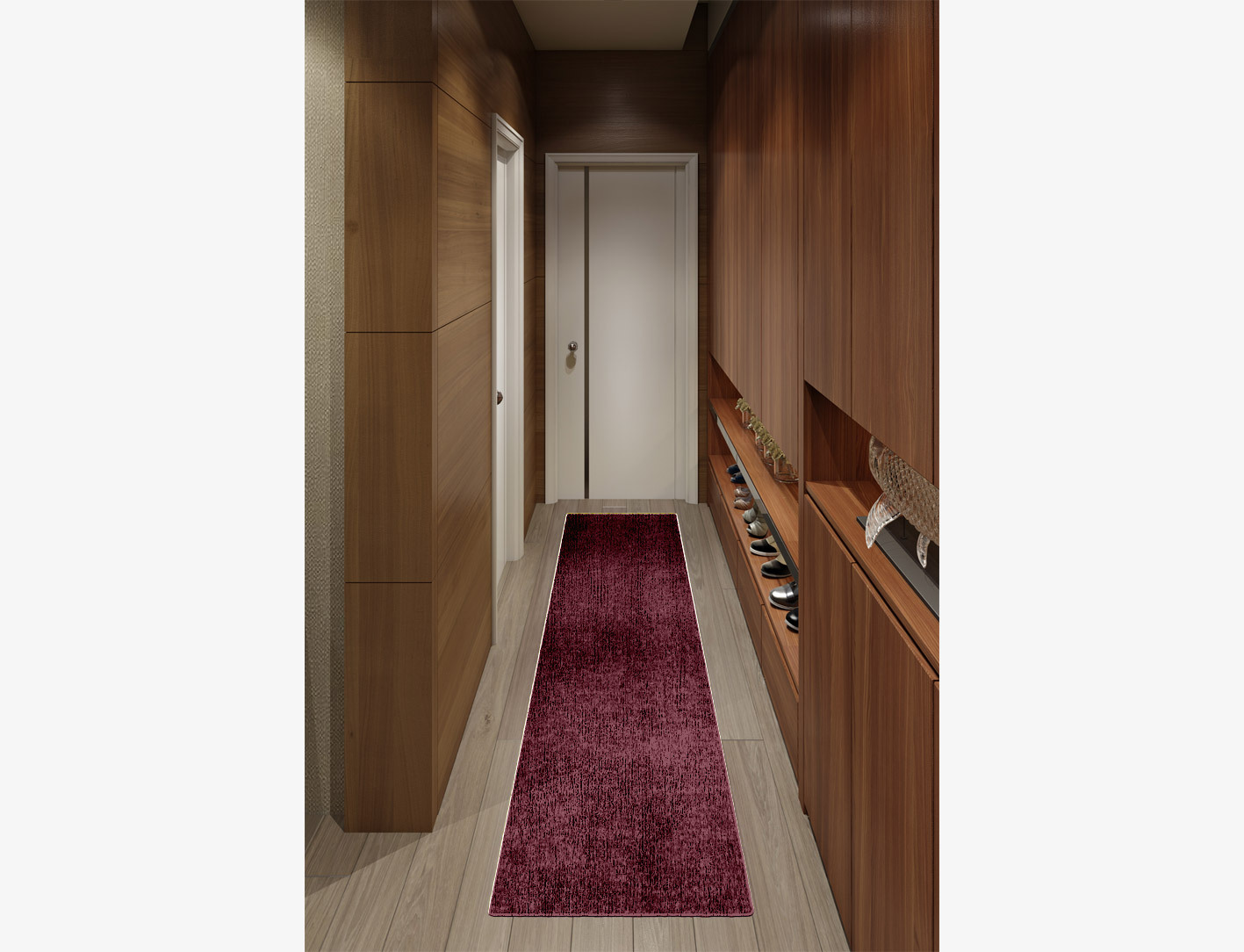 RA-ED03 Solid Colors Runner Flatweave Bamboo Silk Custom Rug by Rug Artisan