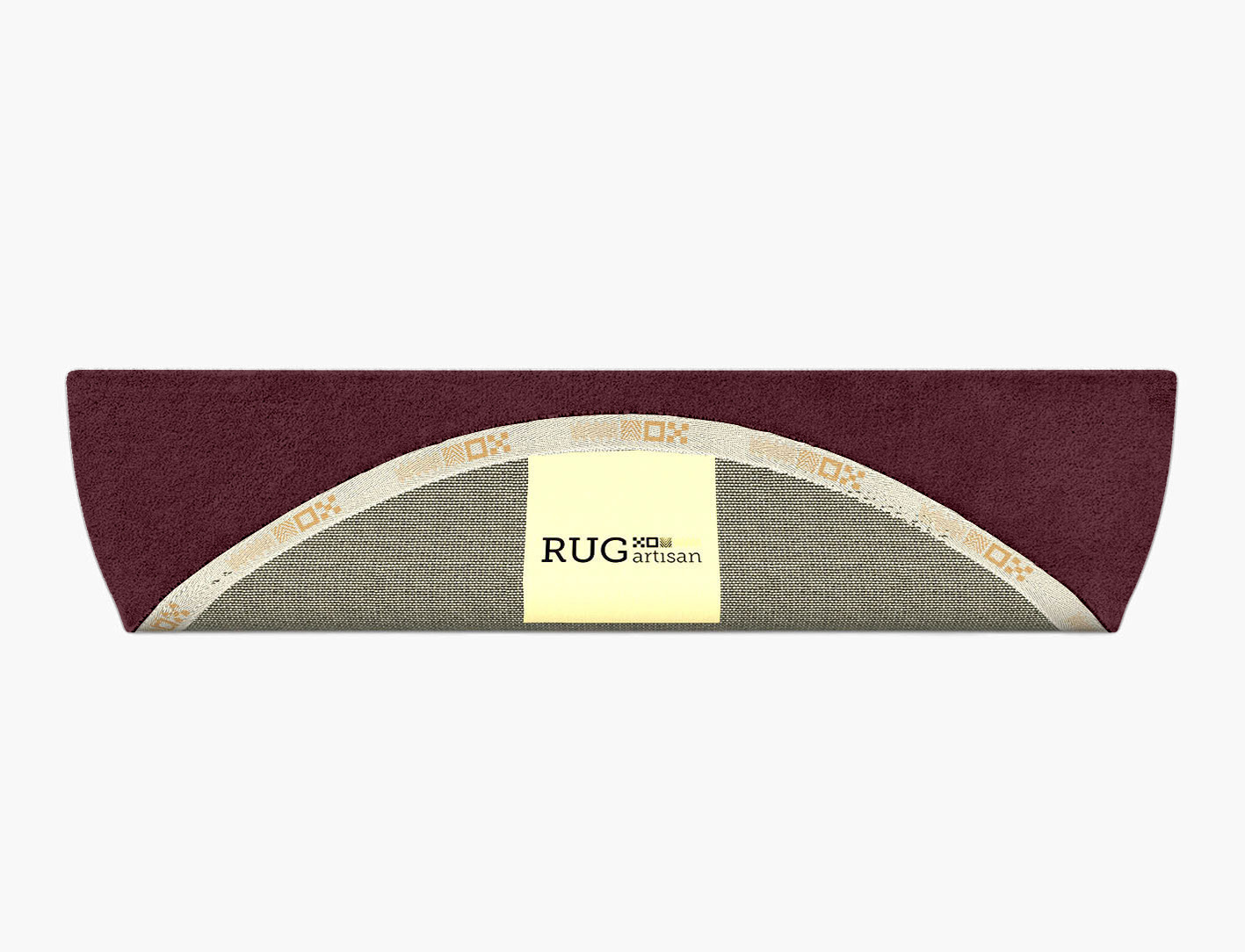 RA-ED03 Solid Colours Halfmoon Hand Tufted Pure Wool Custom Rug by Rug Artisan