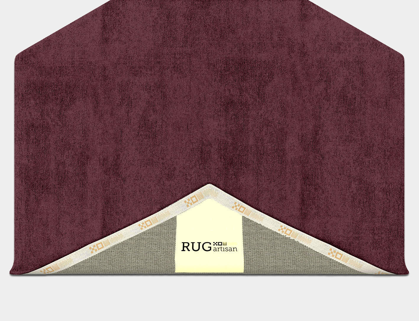 RA-ED03 Solid Colors Hexagon Hand Tufted Bamboo Silk Custom Rug by Rug Artisan