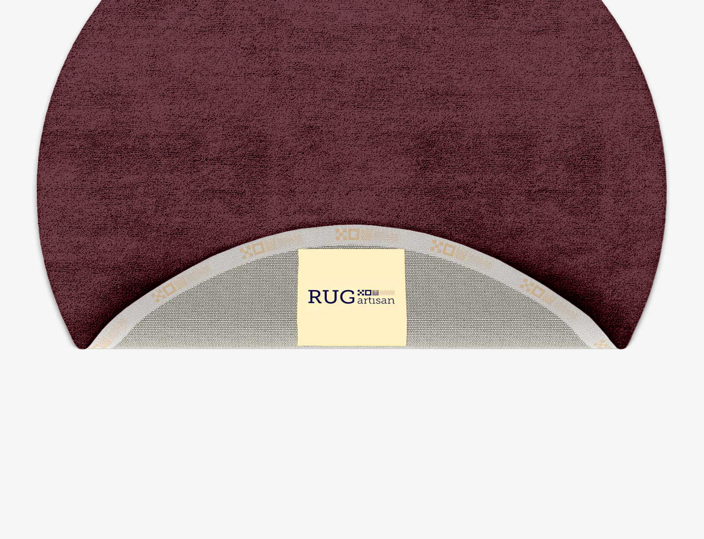RA-ED03 Solid Colors Round Hand Tufted Bamboo Silk Custom Rug by Rug Artisan