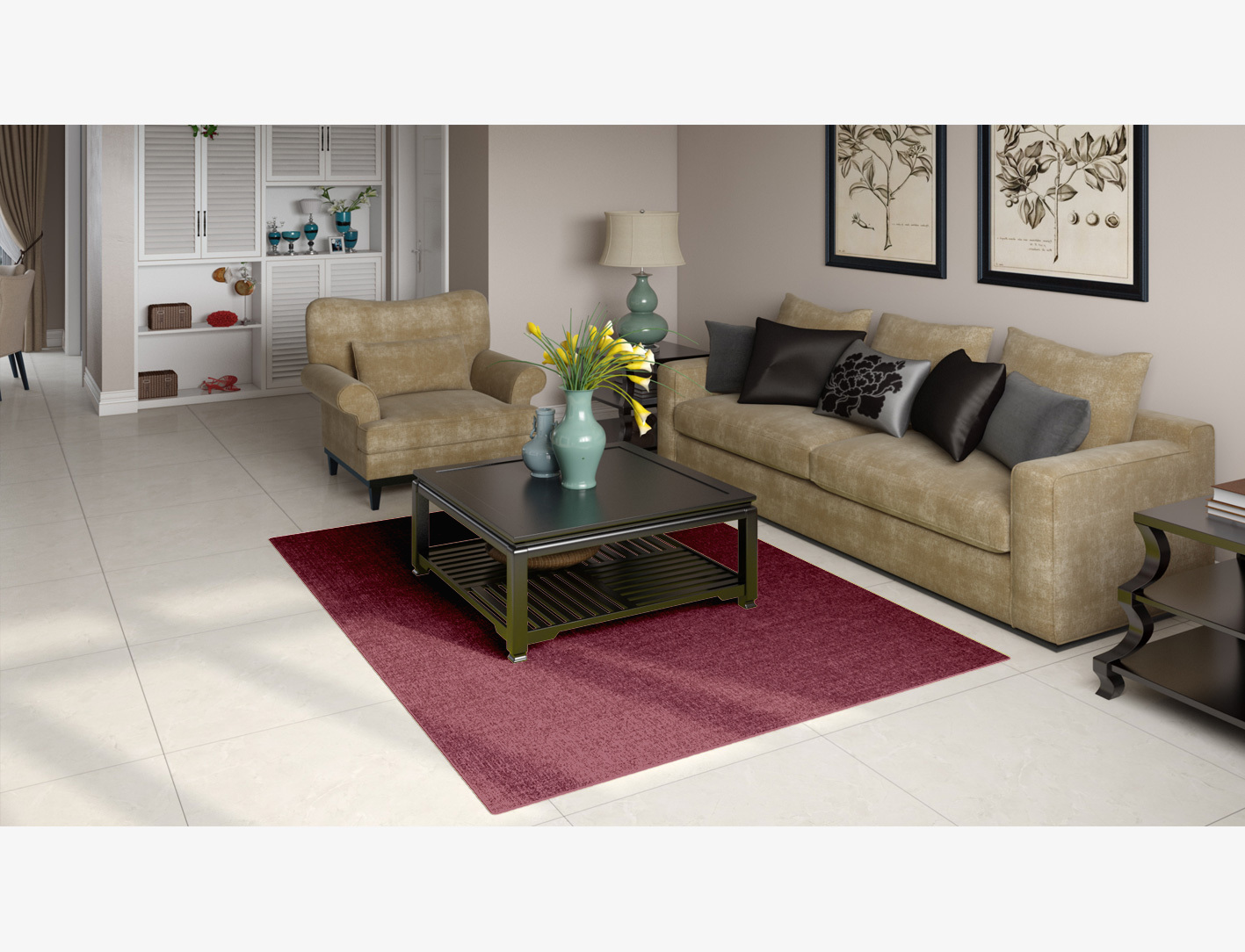 RA-ED05 Solid Colors Rectangle Flatweave New Zealand Wool Custom Rug by Rug Artisan