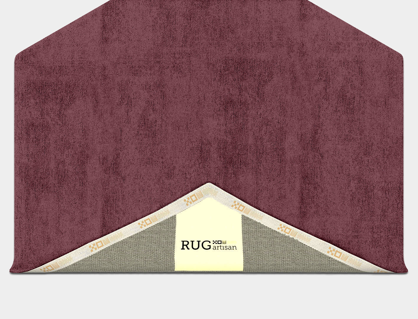 RA-ED05 Solid Colors Hexagon Hand Tufted Bamboo Silk Custom Rug by Rug Artisan