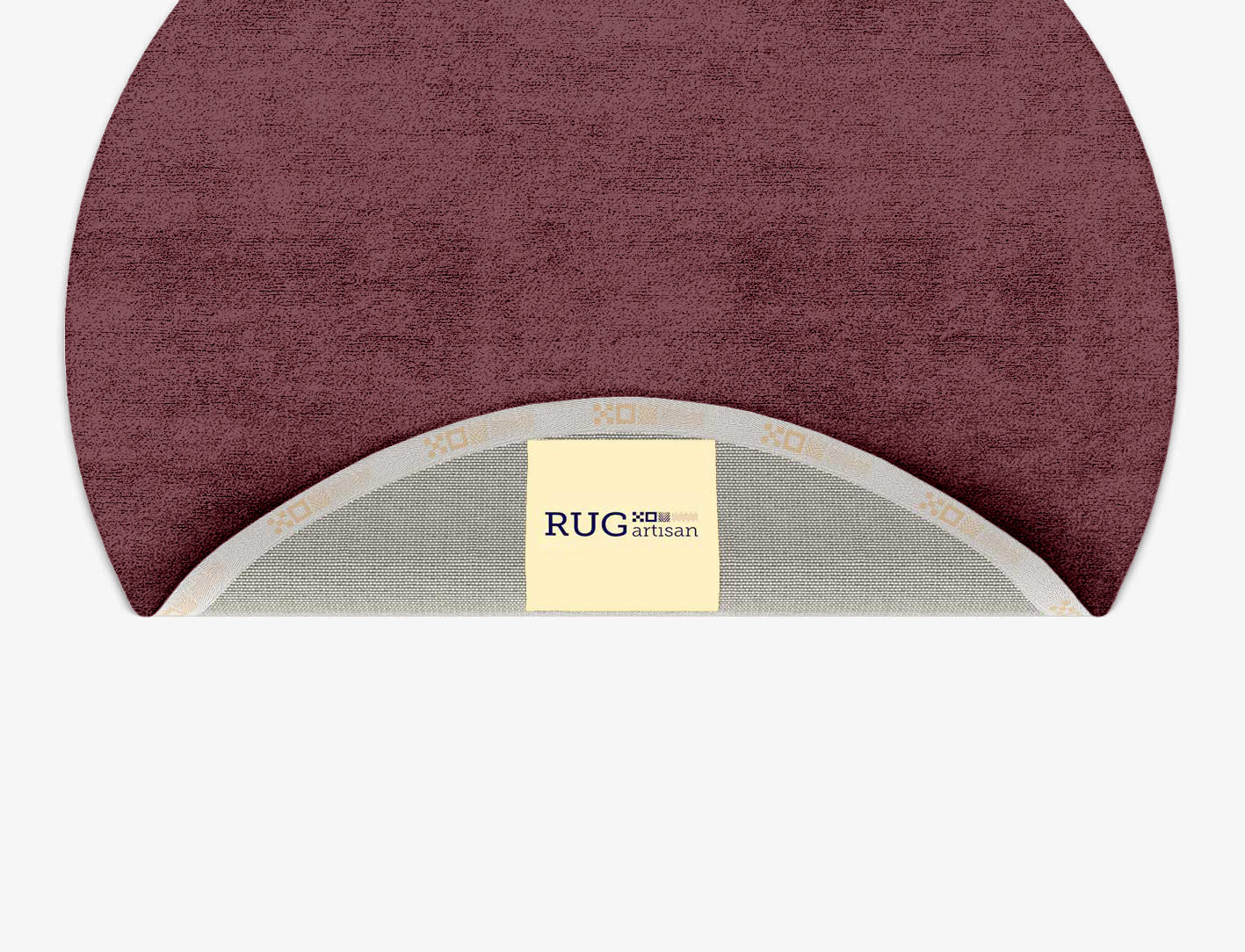 RA-ED05 Solid Colors Round Hand Tufted Bamboo Silk Custom Rug by Rug Artisan