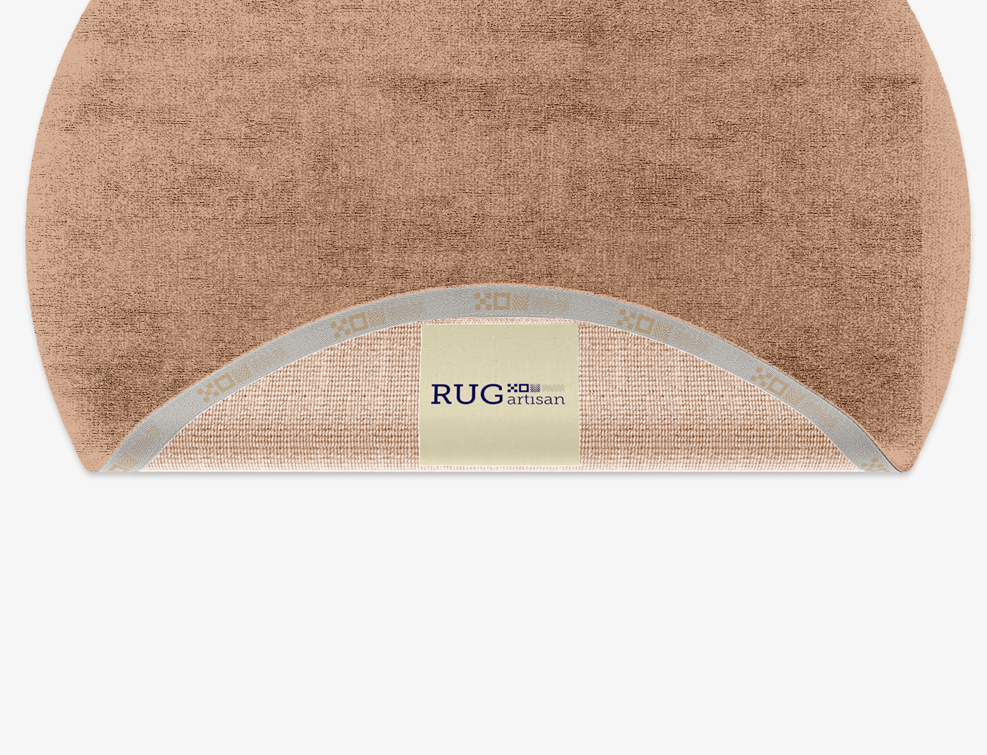 RA-EH12 Solid Colors Round Hand Knotted Bamboo Silk Custom Rug by Rug Artisan