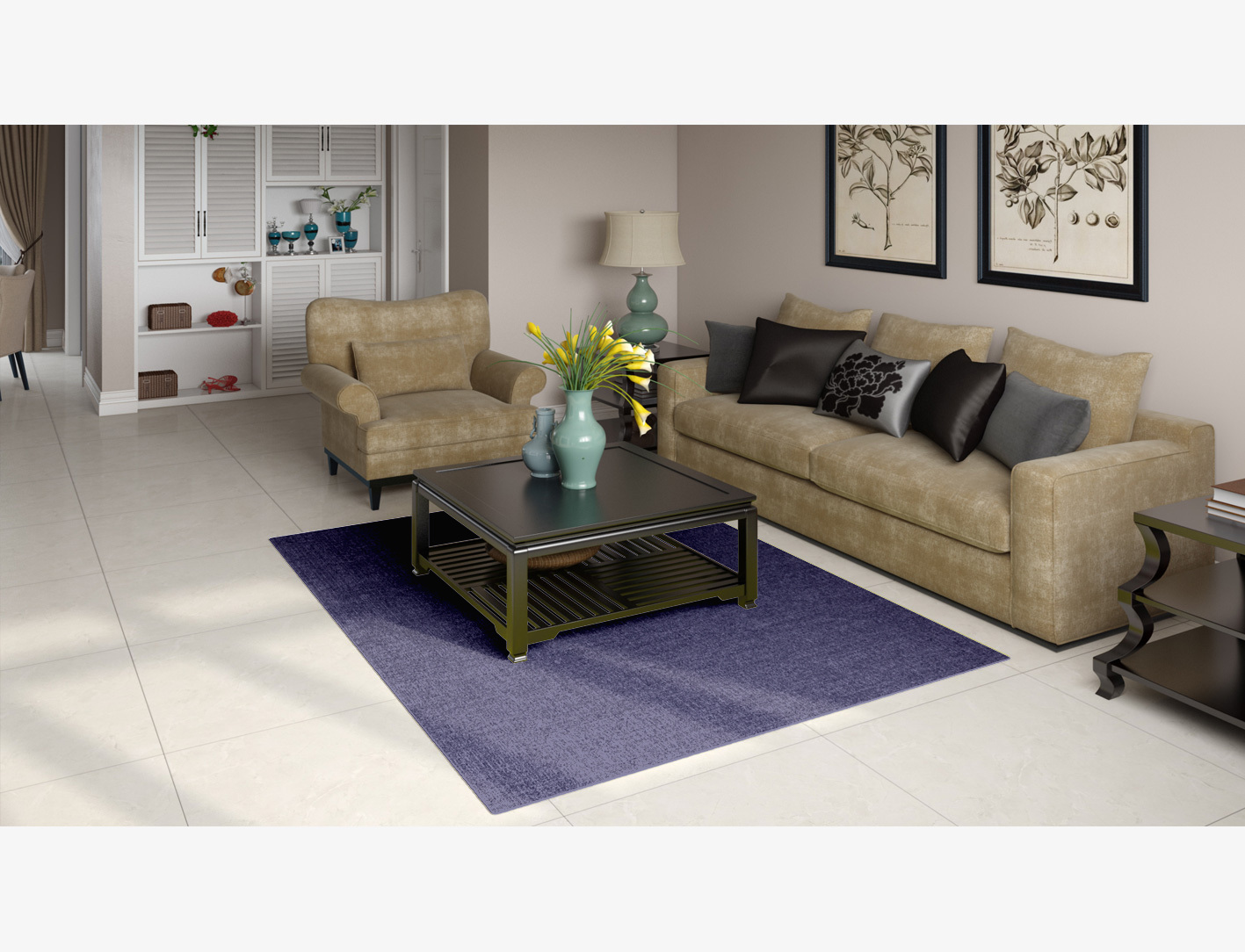RA-EL04 Solid Colors Rectangle Flatweave New Zealand Wool Custom Rug by Rug Artisan
