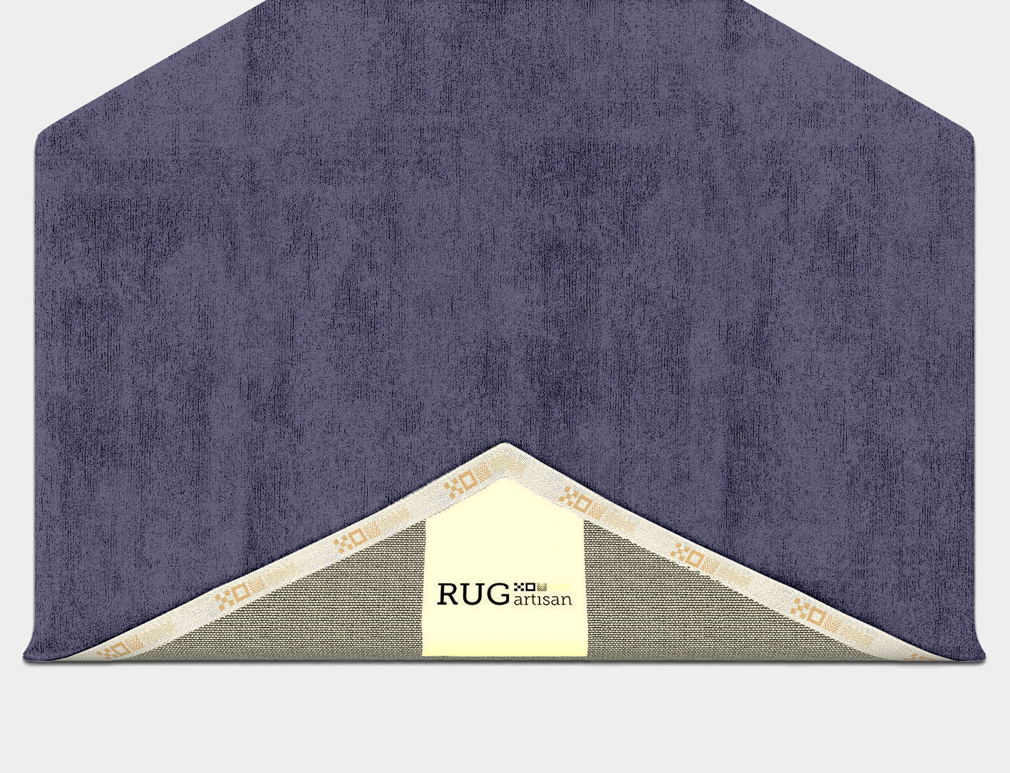 RA-EL04 Solid Colors Hexagon Hand Tufted Bamboo Silk Custom Rug by Rug Artisan