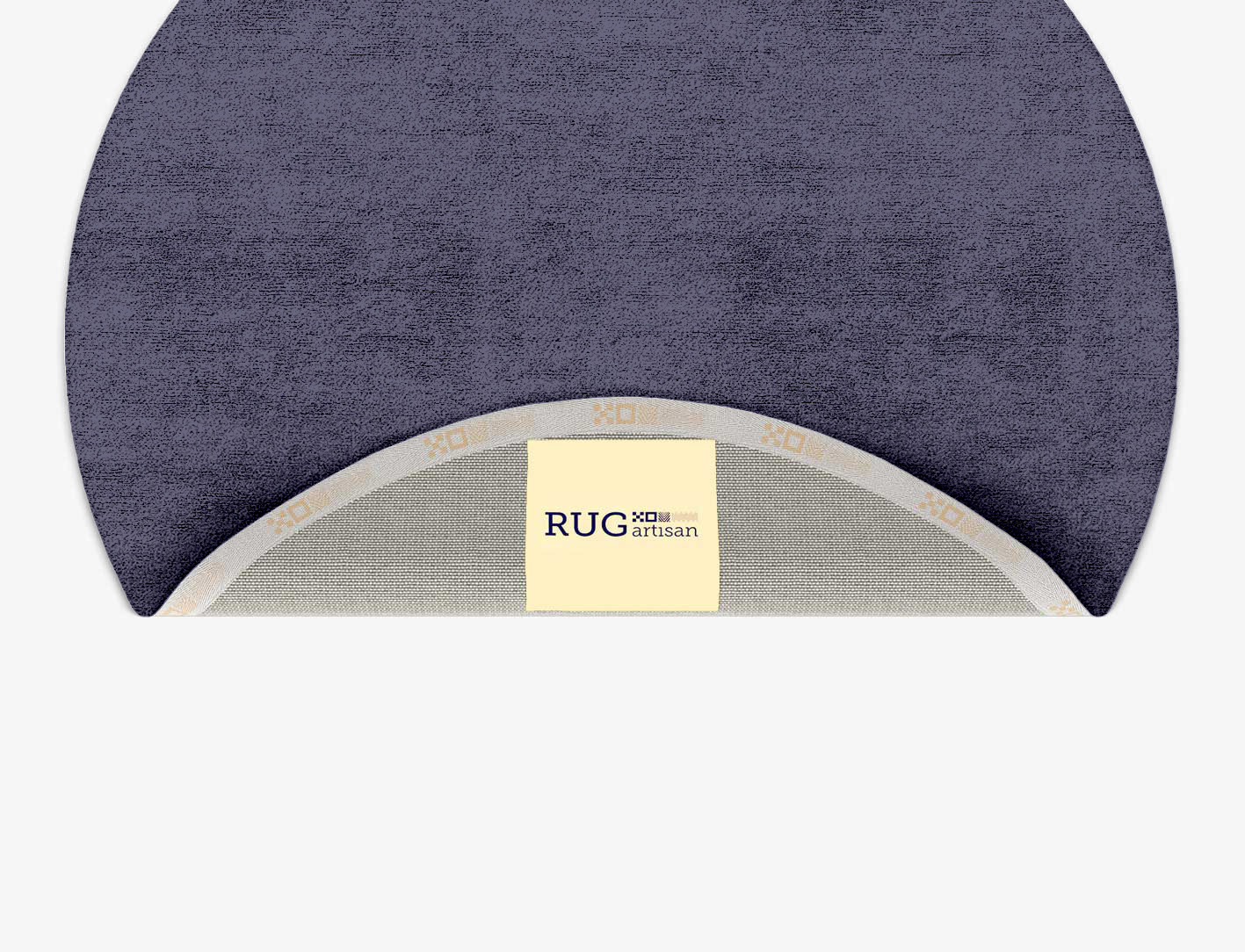 RA-EL04 Solid Colors Round Hand Tufted Bamboo Silk Custom Rug by Rug Artisan