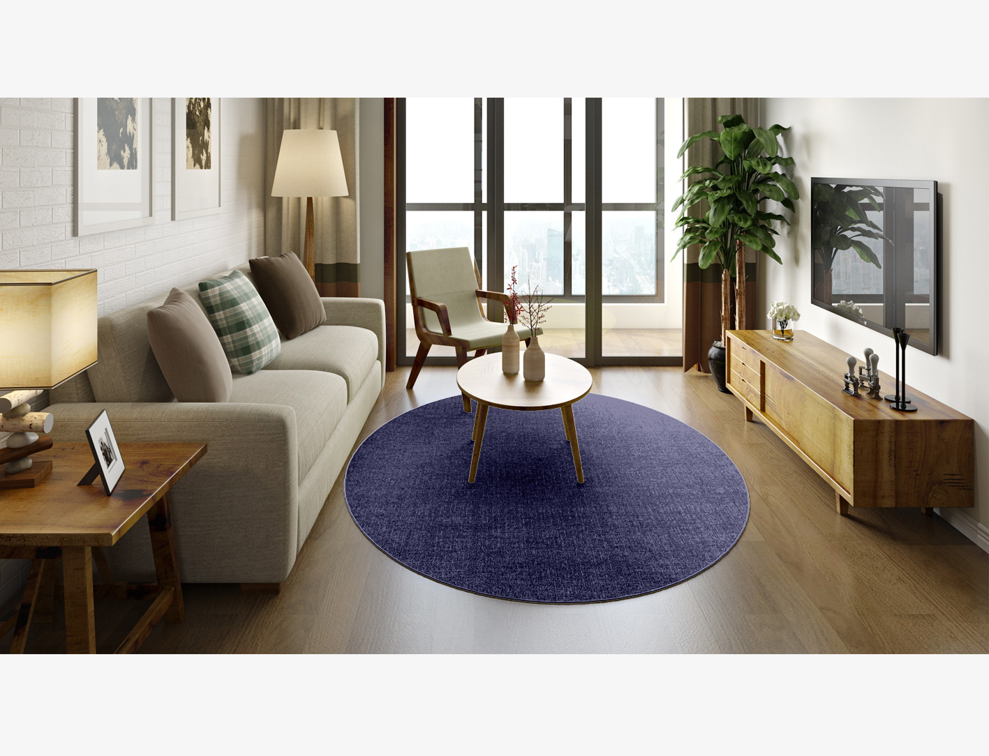 RA-EL04 Solid Colors Oval Outdoor Recycled Yarn Custom Rug by Rug Artisan