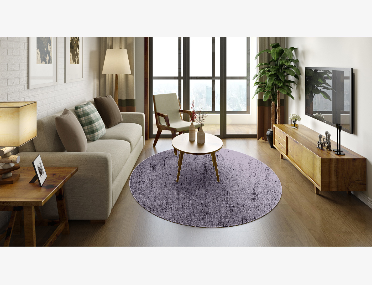 RA-EL10 Solid Colors Oval Flatweave Bamboo Silk Custom Rug by Rug Artisan
