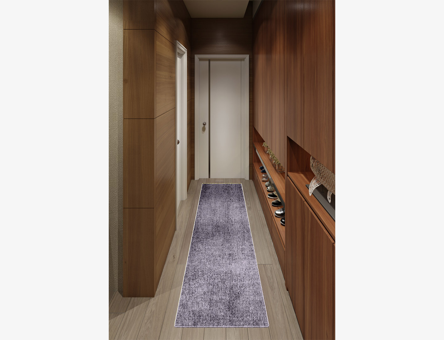RA-EL10 Solid Colors Runner Flatweave Bamboo Silk Custom Rug by Rug Artisan