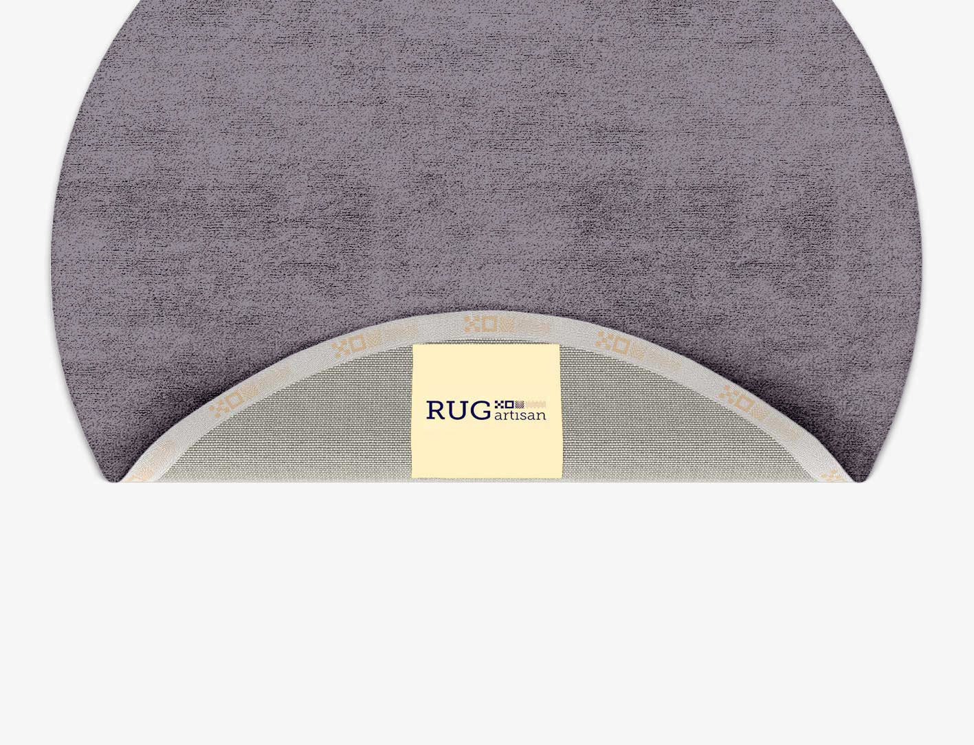 RA-EL10 Solid Colors Round Hand Tufted Bamboo Silk Custom Rug by Rug Artisan