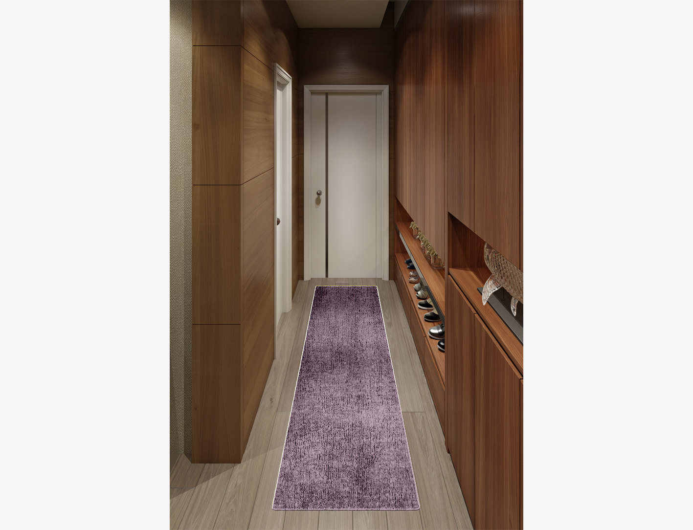 RA-EM08 Solid Colors Runner Flatweave Bamboo Silk Custom Rug by Rug Artisan