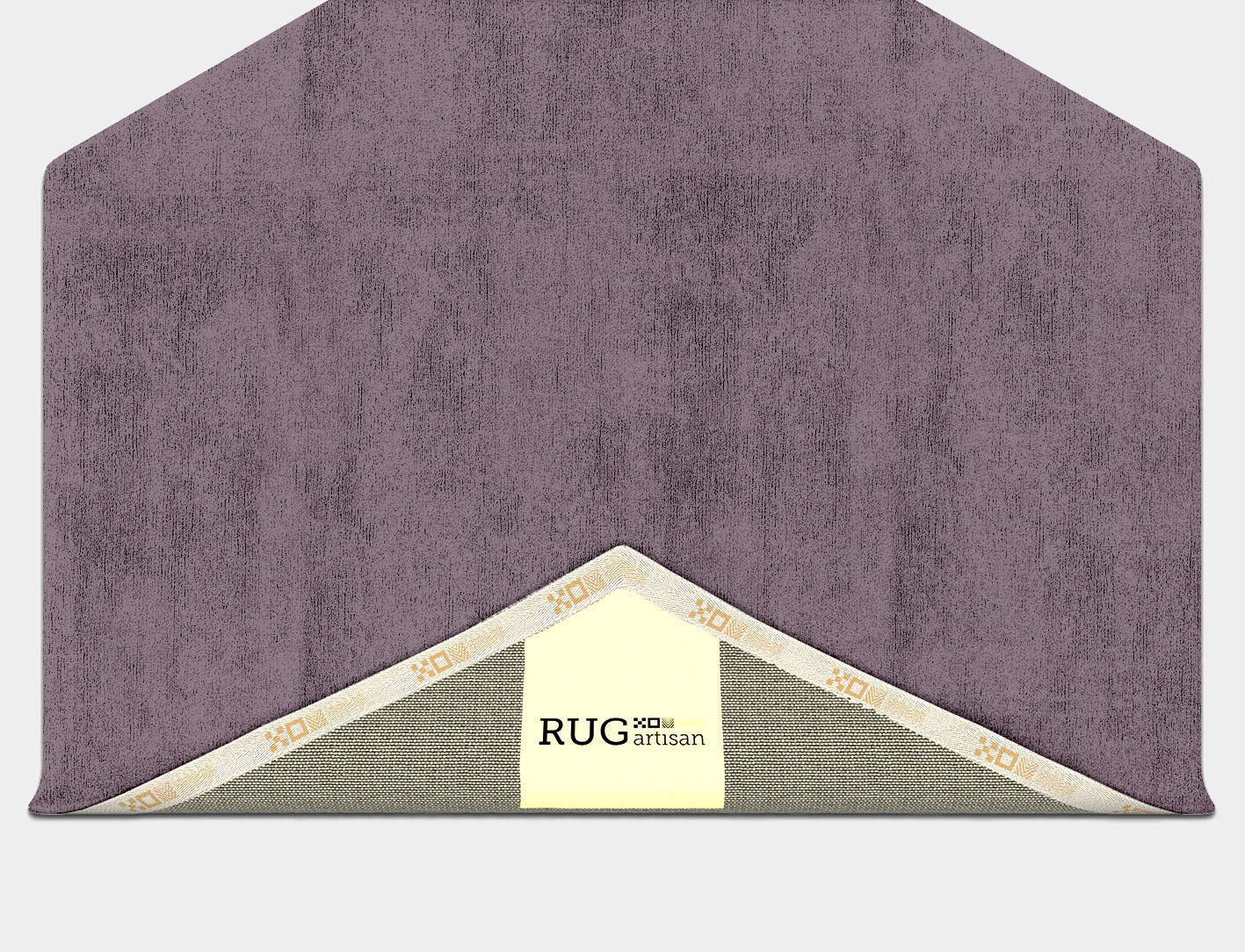 RA-EM08 Solid Colors Hexagon Hand Tufted Bamboo Silk Custom Rug by Rug Artisan