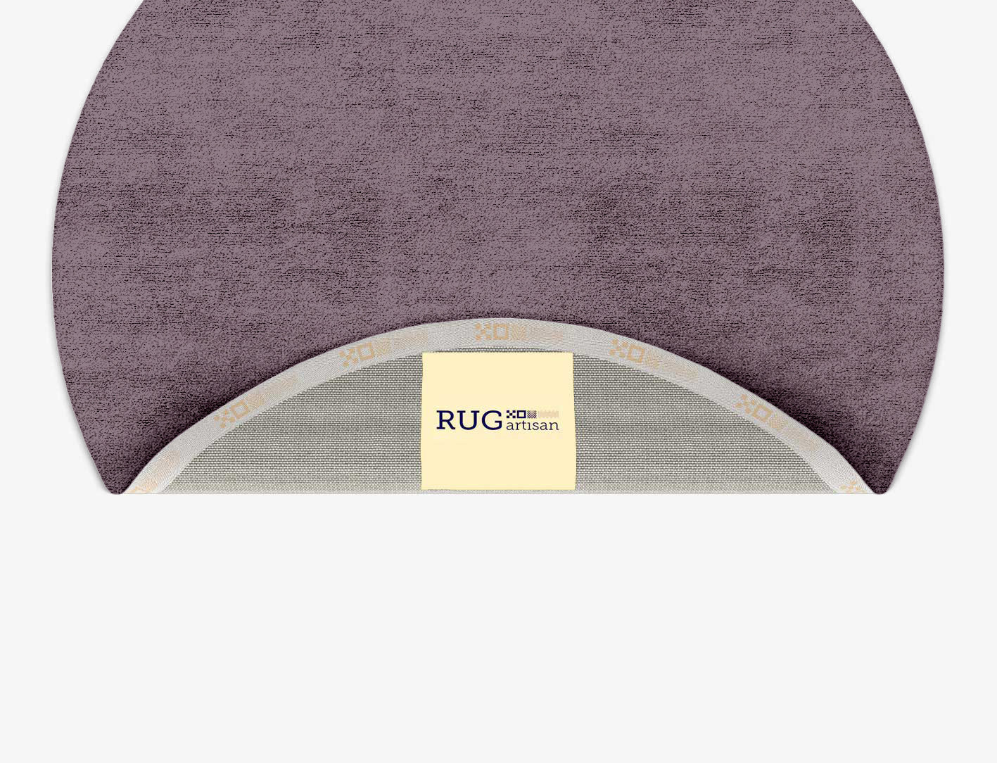 RA-EM08 Solid Colors Round Hand Tufted Bamboo Silk Custom Rug by Rug Artisan