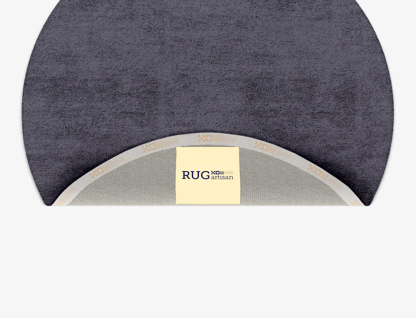 RA-EP07 Solid Colors Round Hand Tufted Bamboo Silk Custom Rug by Rug Artisan