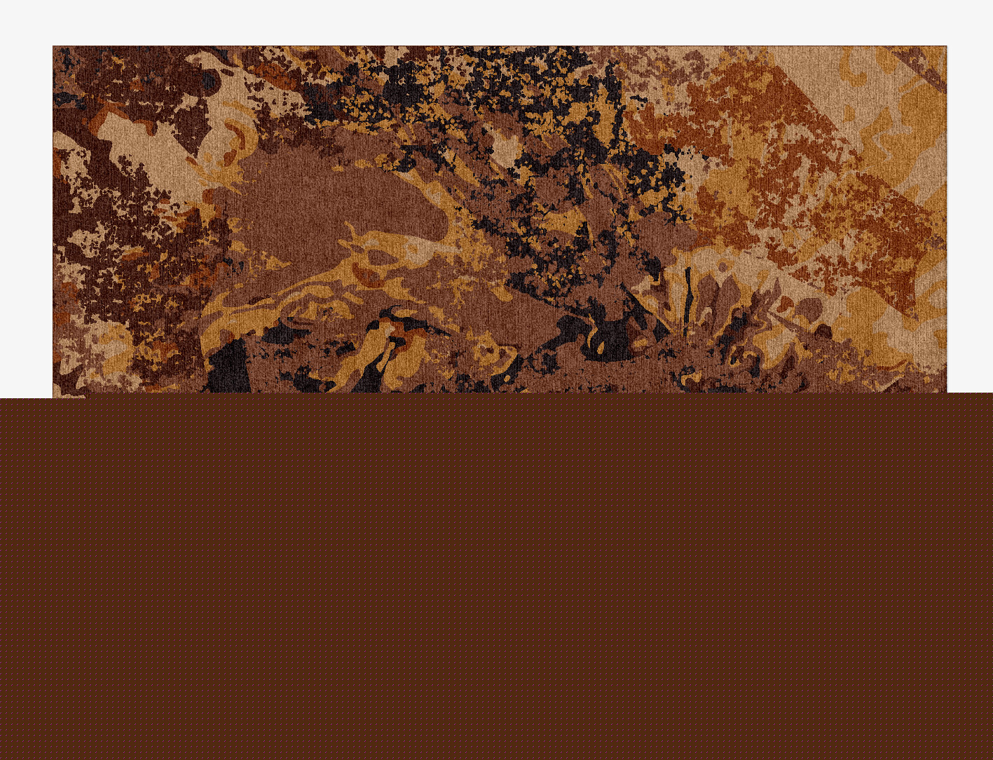 Radiation Surface Art Rectangle Hand Knotted Tibetan Wool Custom Rug by Rug Artisan