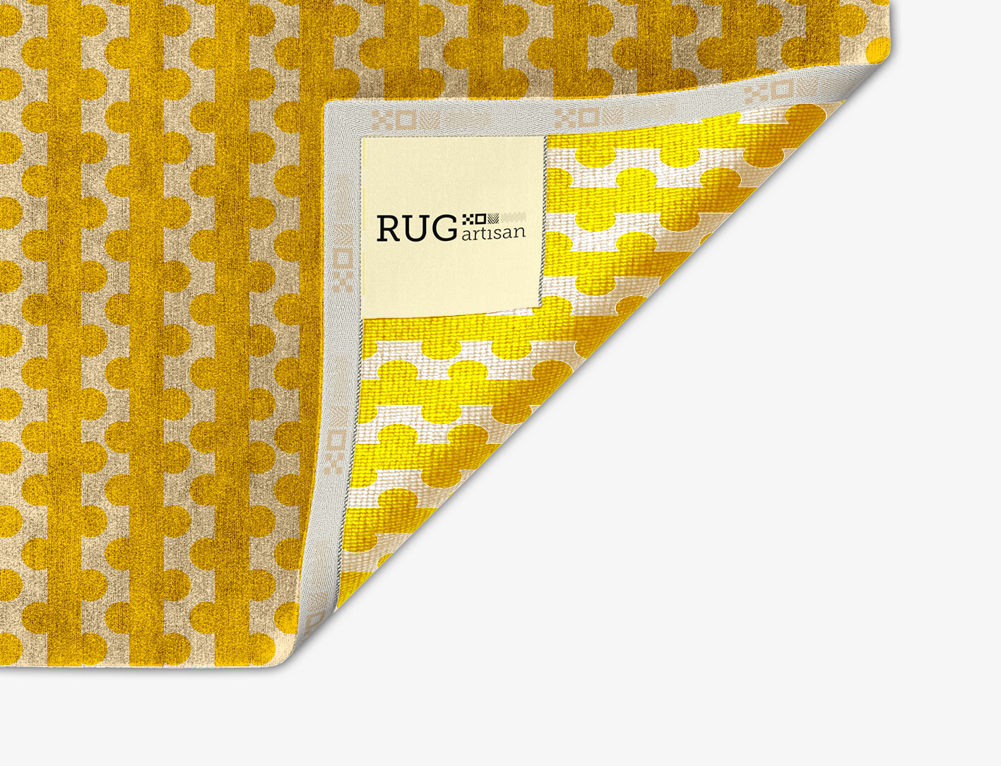 Railroad Geometric Arch Hand Knotted Bamboo Silk Custom Rug by Rug Artisan