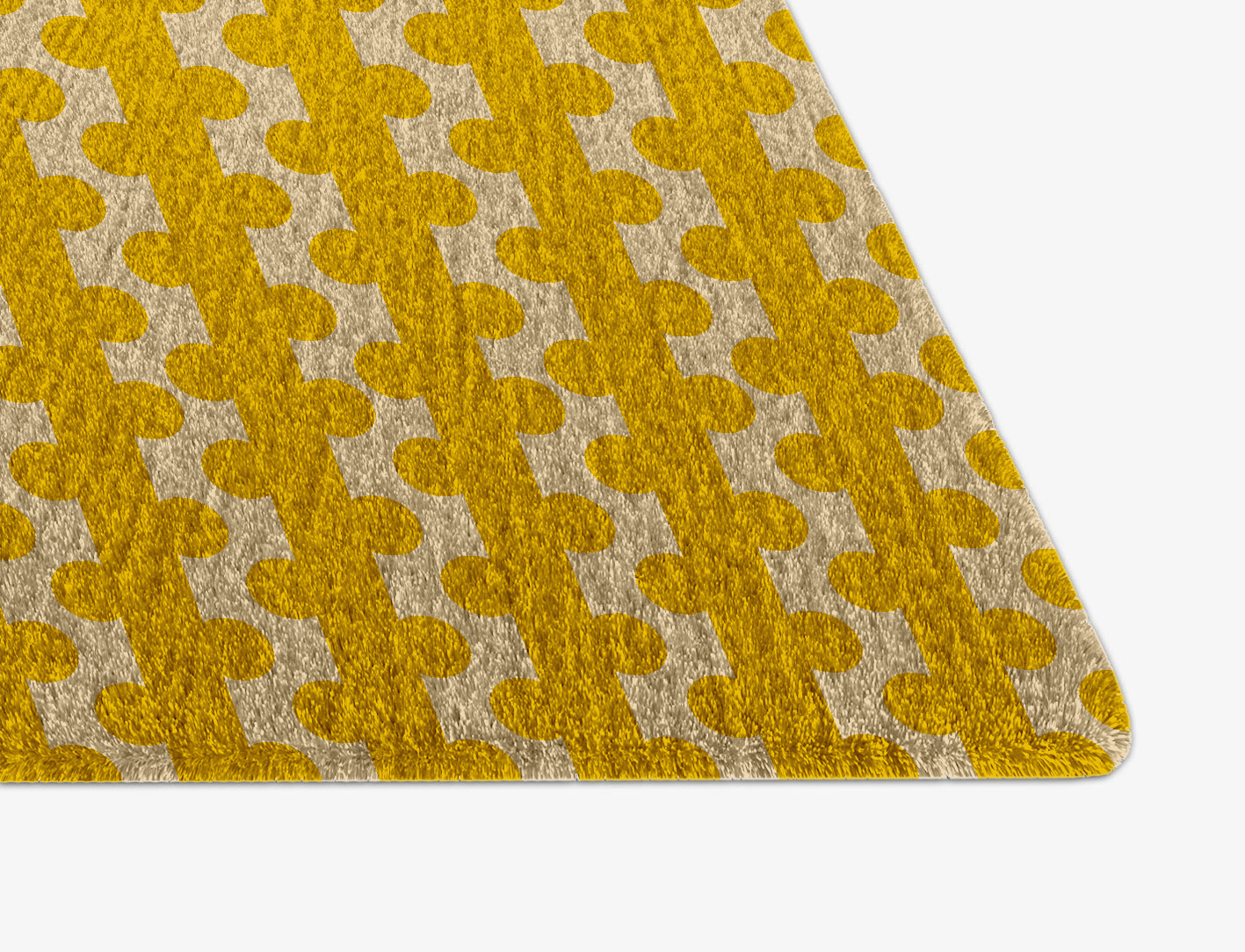 Railroad Geometric Arch Hand Knotted Tibetan Wool Custom Rug by Rug Artisan