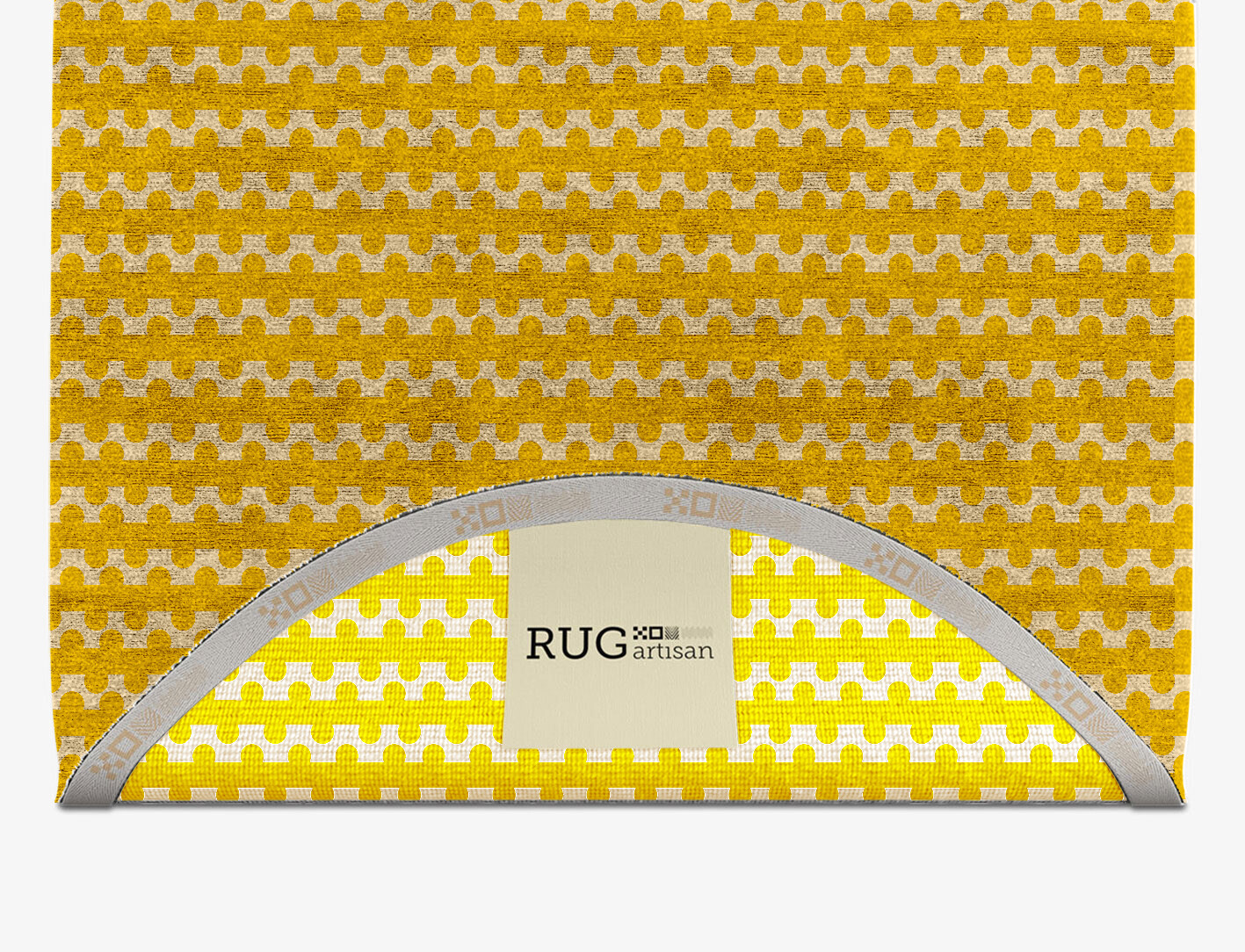 Railroad Geometric Capsule Hand Knotted Bamboo Silk Custom Rug by Rug Artisan