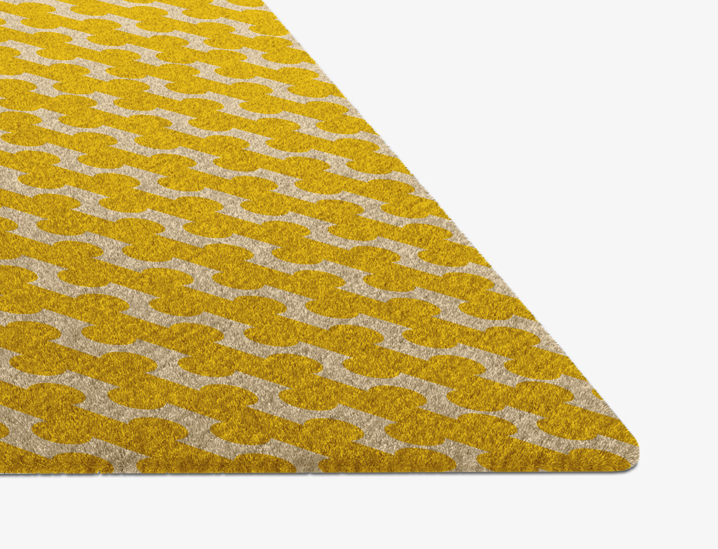 Railroad Geometric Diamond Hand Knotted Tibetan Wool Custom Rug by Rug Artisan