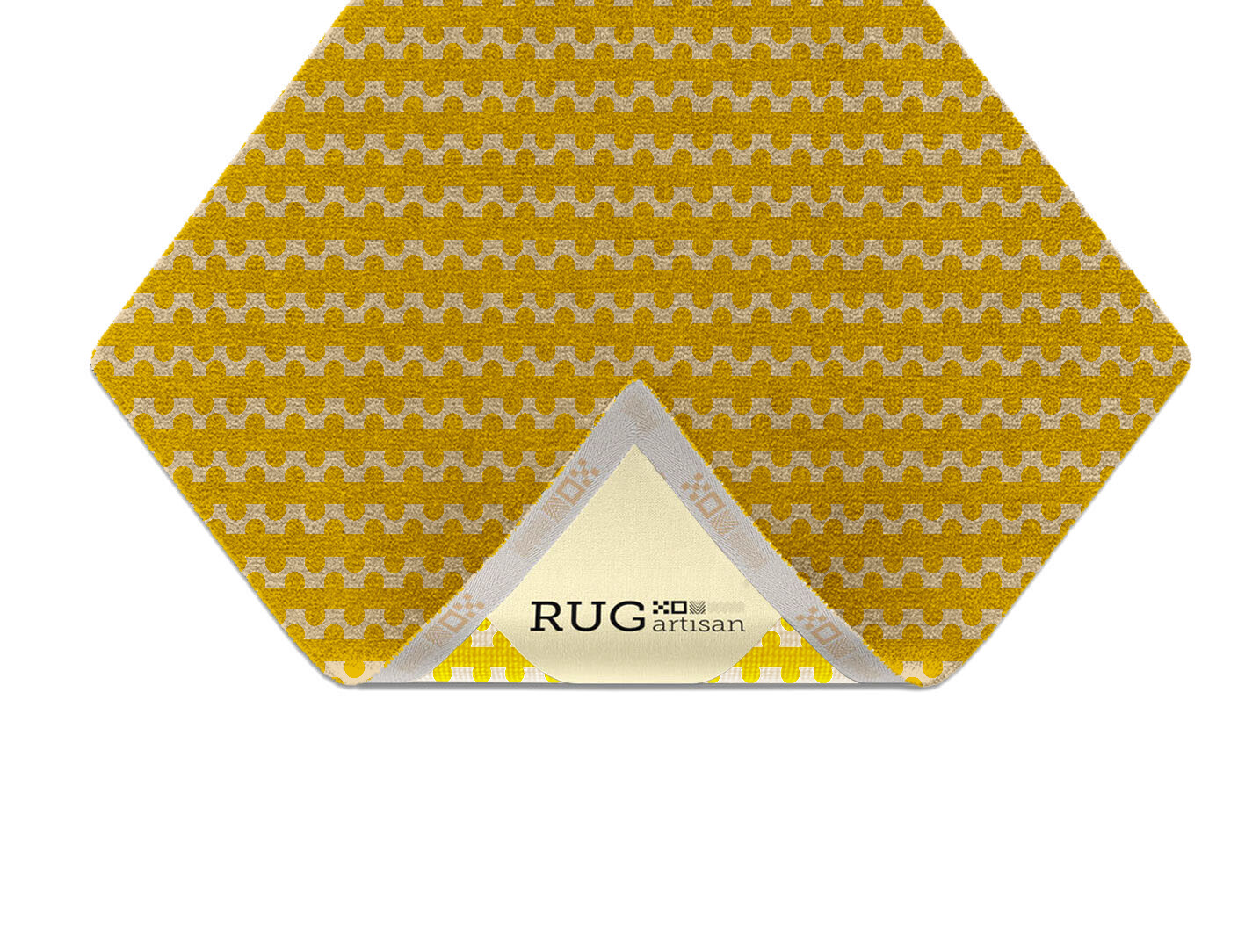 Railroad Geometric Diamond Hand Knotted Tibetan Wool Custom Rug by Rug Artisan
