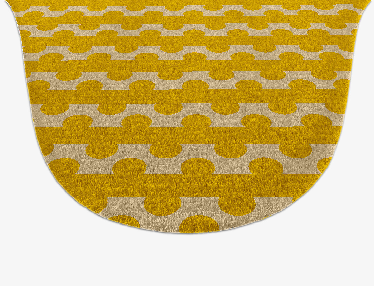 Railroad Geometric Drop Hand Knotted Tibetan Wool Custom Rug by Rug Artisan