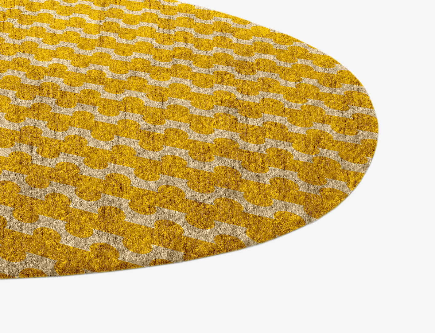 Railroad Geometric Splash Hand Knotted Bamboo Silk Custom Rug by Rug Artisan