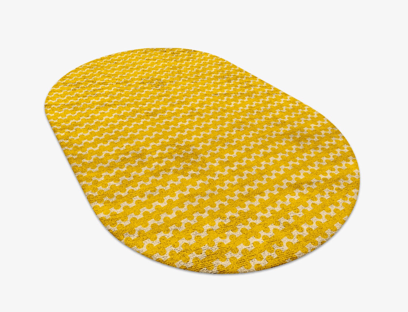 Railroad Geometric Capsule Hand Tufted Bamboo Silk Custom Rug by Rug Artisan