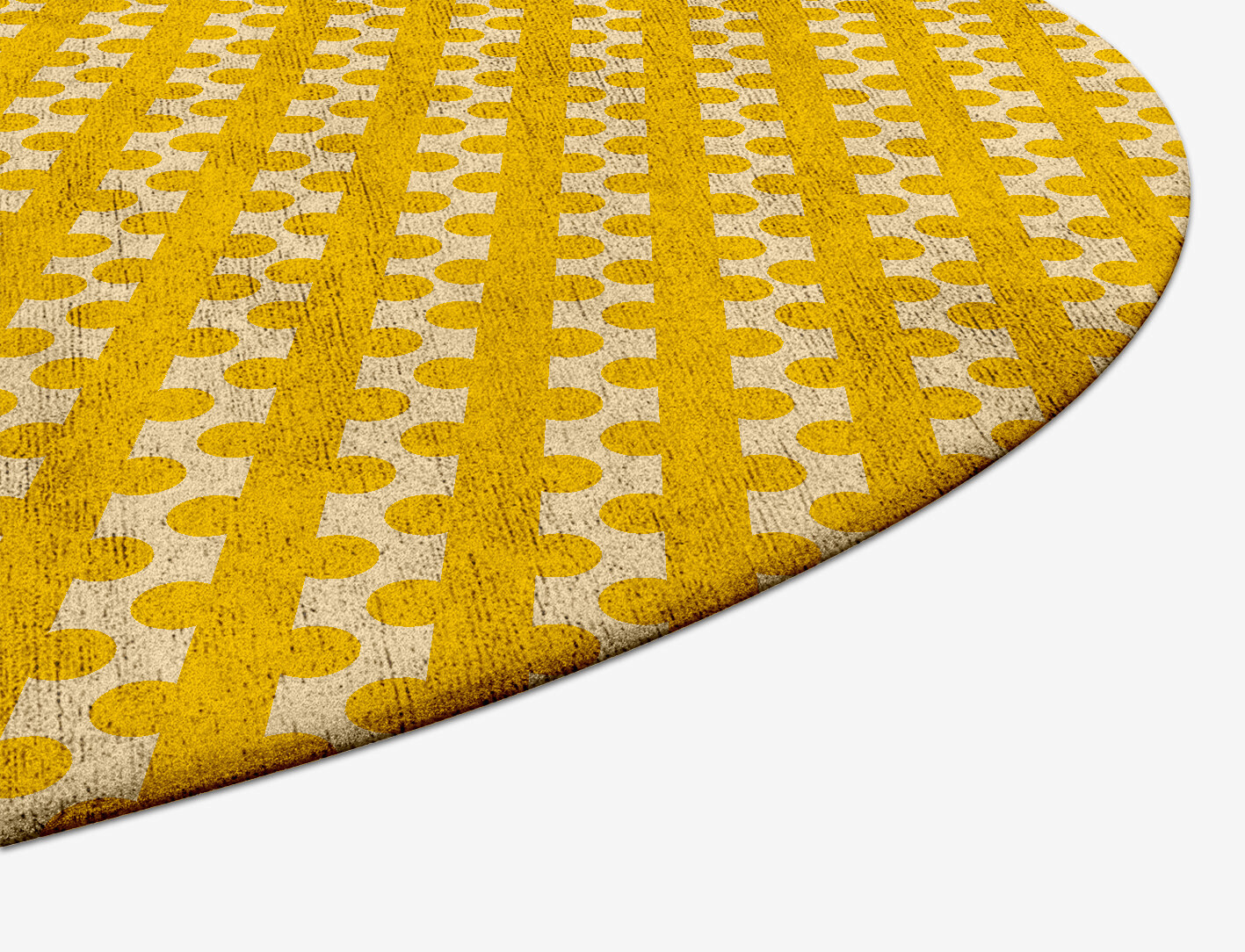 Railroad Geometric Capsule Hand Tufted Bamboo Silk Custom Rug by Rug Artisan