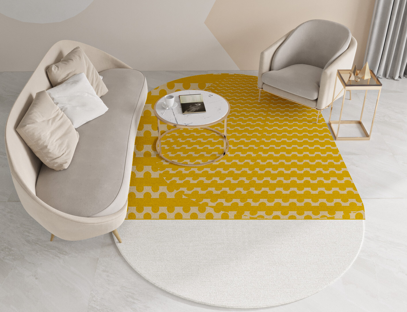 Railroad Geometric Capsule Hand Tufted Pure Wool Custom Rug by Rug Artisan