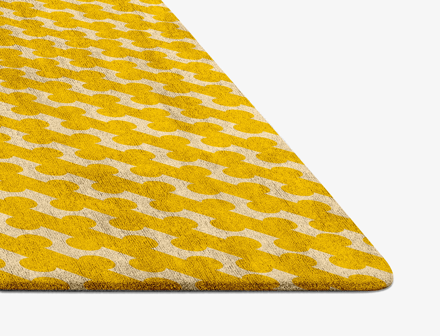 Railroad Geometric Diamond Hand Tufted Bamboo Silk Custom Rug by Rug Artisan