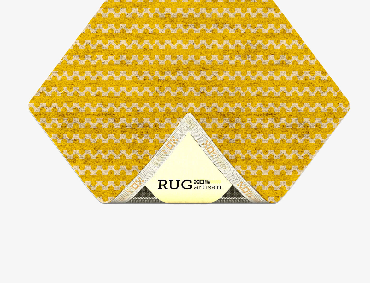 Railroad Geometric Diamond Hand Tufted Bamboo Silk Custom Rug by Rug Artisan