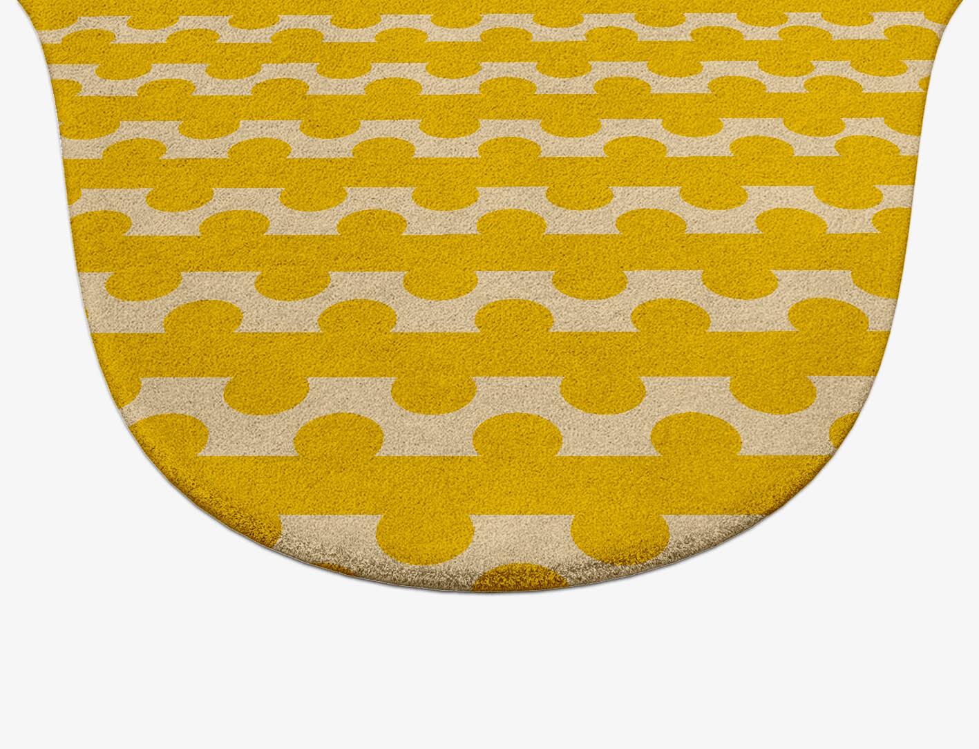 Railroad Geometric Drop Hand Tufted Pure Wool Custom Rug by Rug Artisan