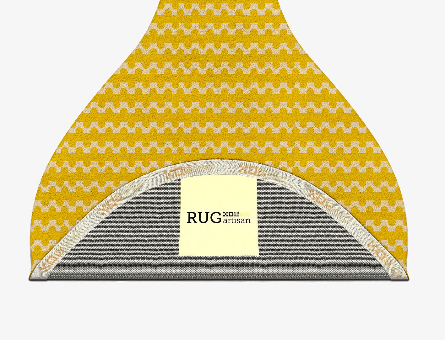 Railroad Geometric Drop Hand Tufted Pure Wool Custom Rug by Rug Artisan