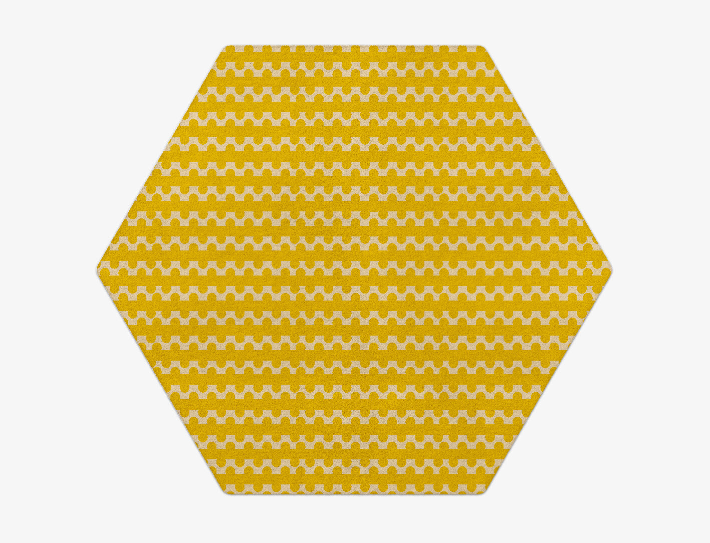 Railroad Geometric Hexagon Hand Tufted Pure Wool Custom Rug by Rug Artisan