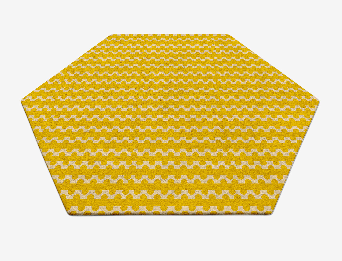 Railroad Geometric Hexagon Hand Tufted Pure Wool Custom Rug by Rug Artisan