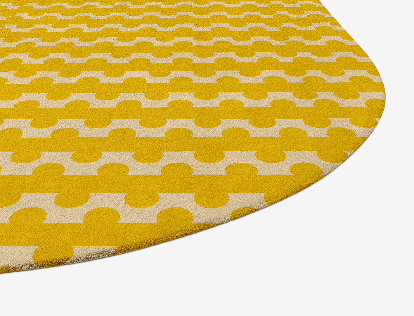 Railroad Geometric Oblong Hand Tufted Pure Wool Custom Rug by Rug Artisan