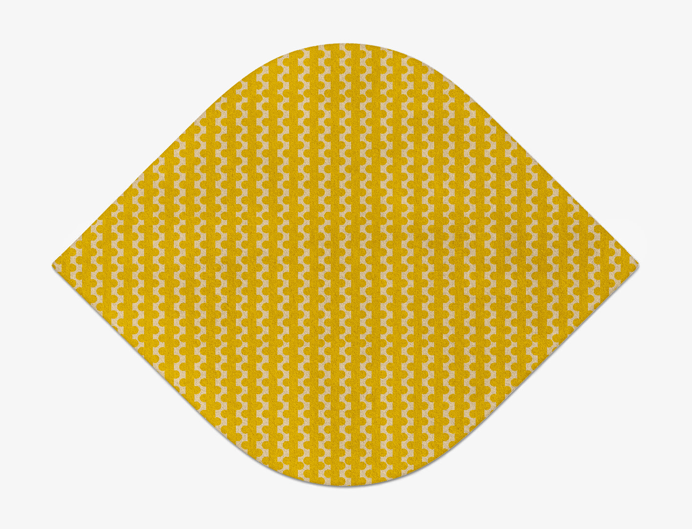 Railroad Geometric Ogee Hand Tufted Pure Wool Custom Rug by Rug Artisan