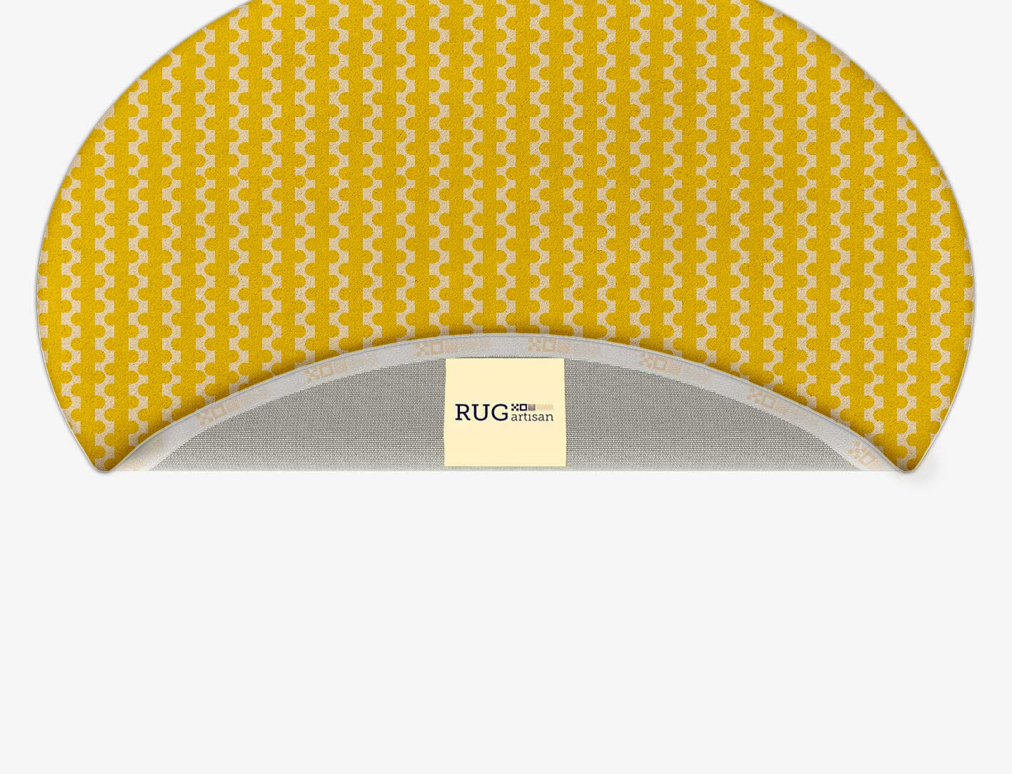 Railroad Geometric Oval Hand Tufted Pure Wool Custom Rug by Rug Artisan
