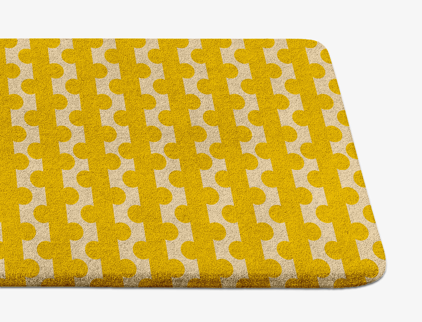 Railroad Geometric Runner Hand Tufted Pure Wool Custom Rug by Rug Artisan
