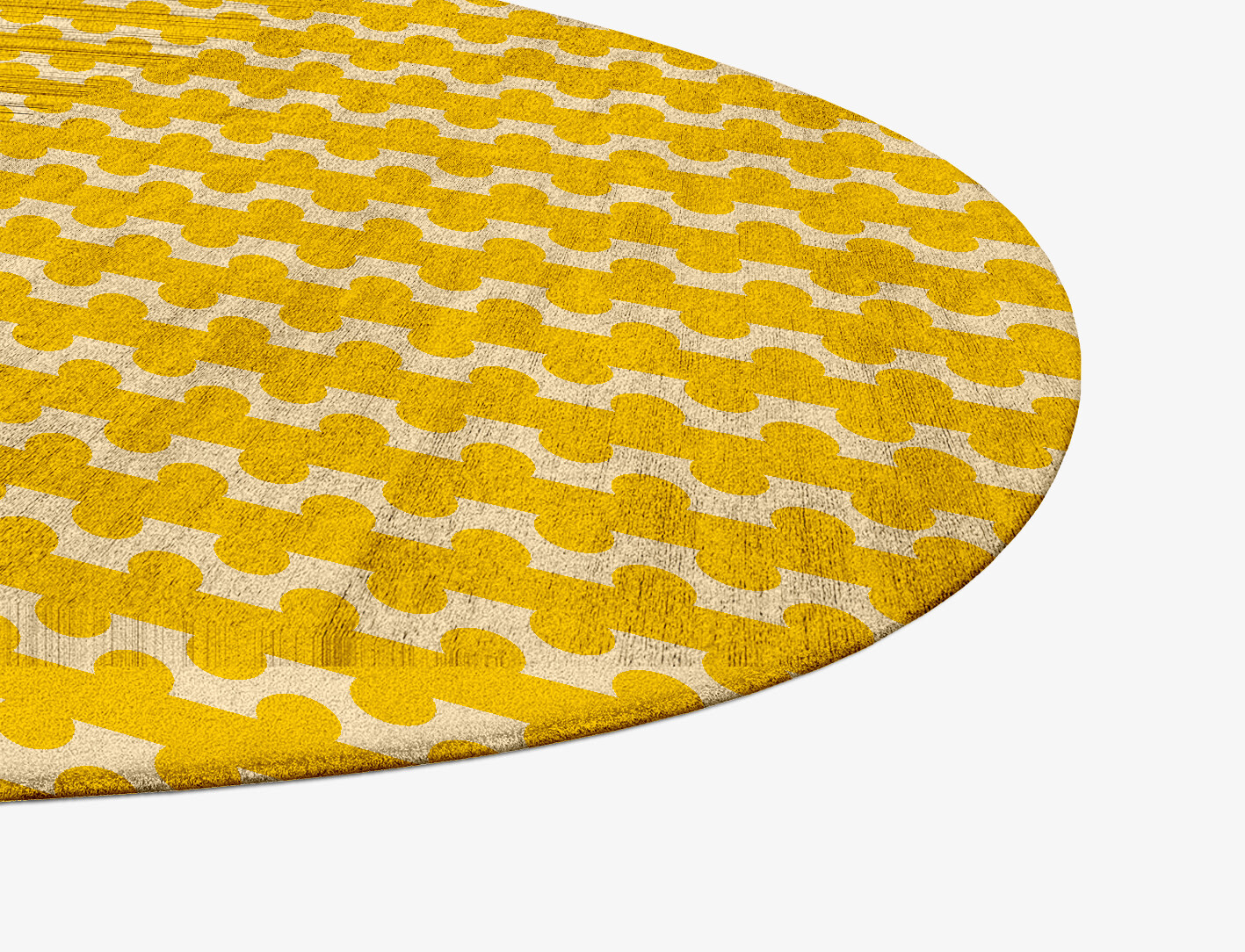 Railroad Geometric Splash Hand Tufted Bamboo Silk Custom Rug by Rug Artisan