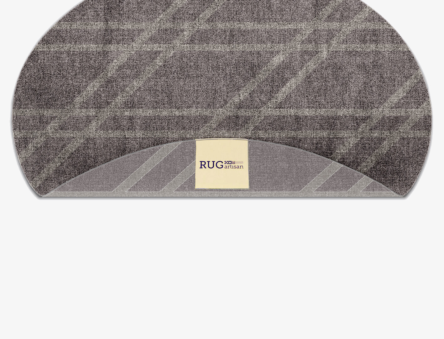 Rake Minimalist Oval Flatweave Bamboo Silk Custom Rug by Rug Artisan