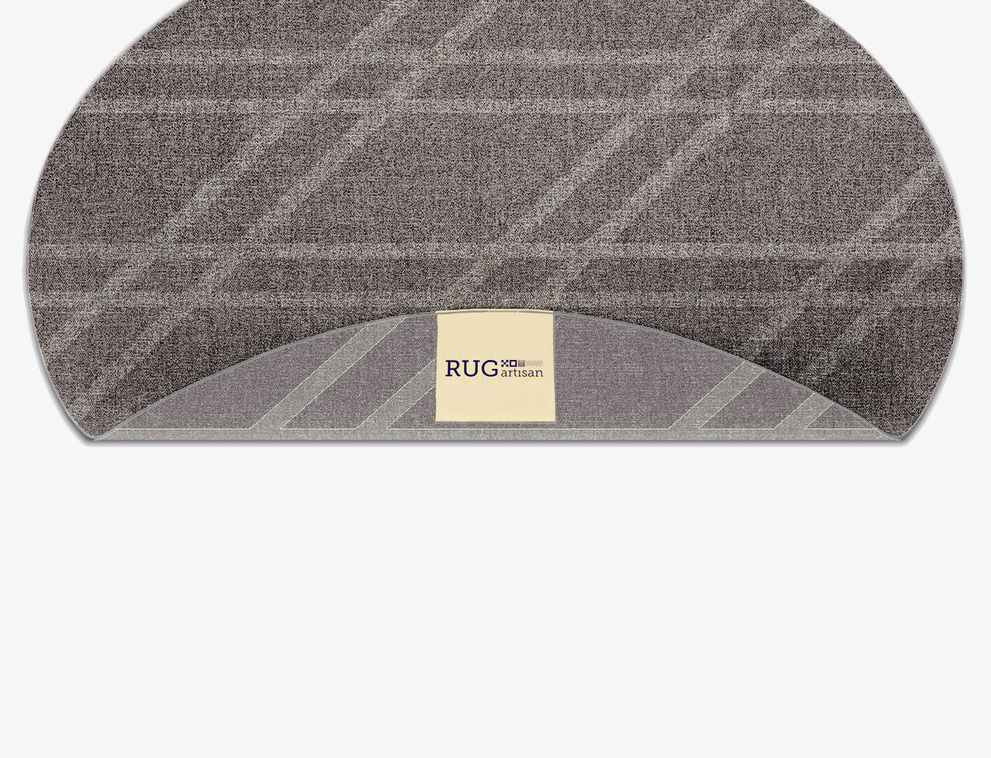 Rake Minimalist Oval Flatweave New Zealand Wool Custom Rug by Rug Artisan