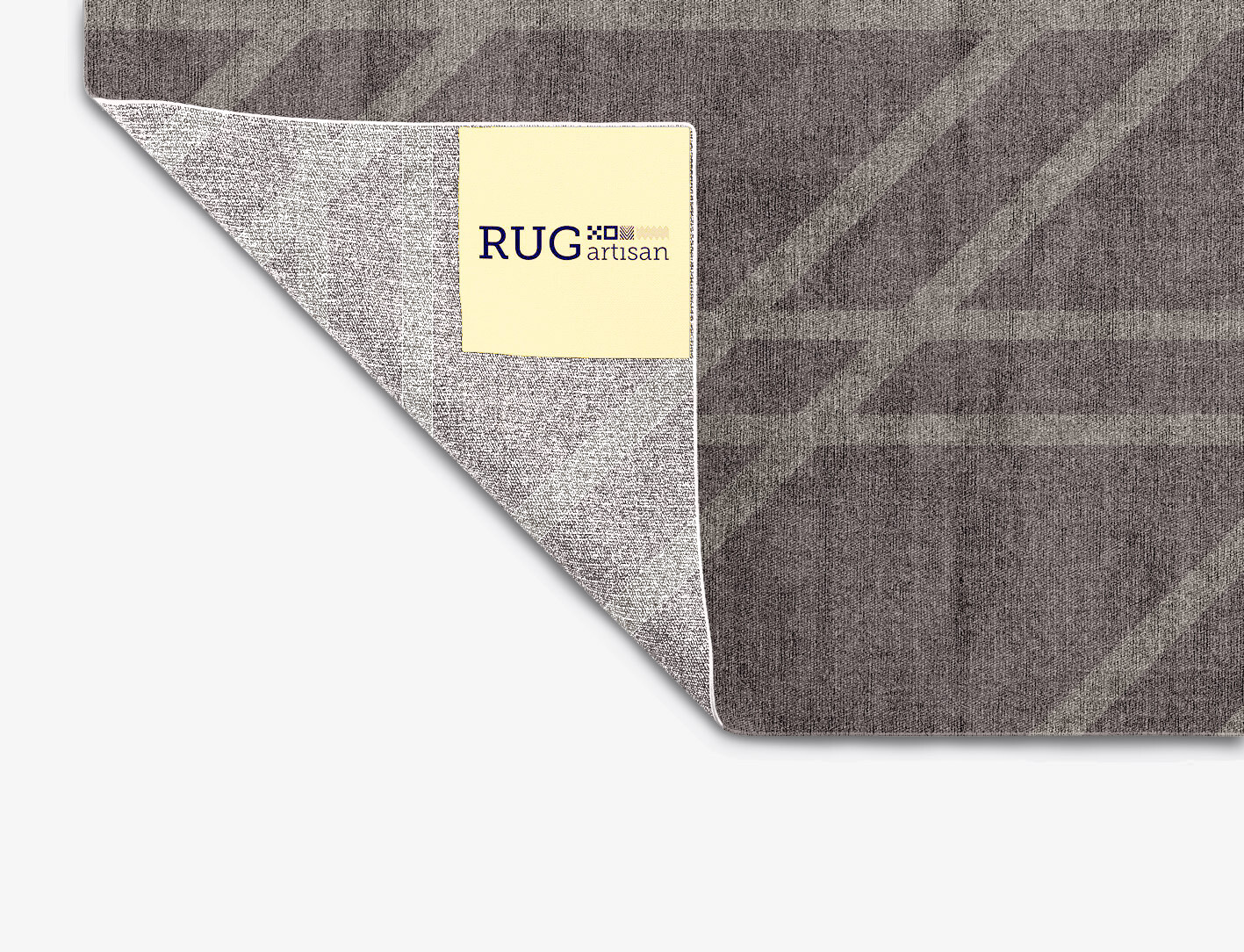 Rake Minimalist Rectangle Flatweave Bamboo Silk Custom Rug by Rug Artisan