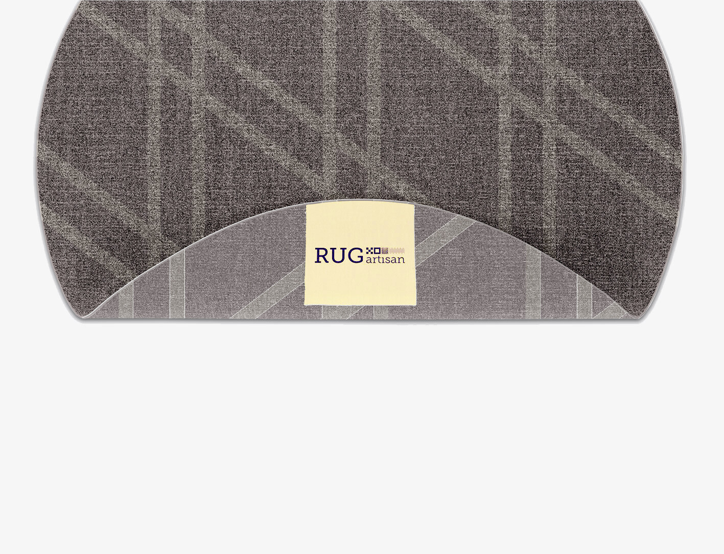 Rake Minimalist Round Flatweave New Zealand Wool Custom Rug by Rug Artisan