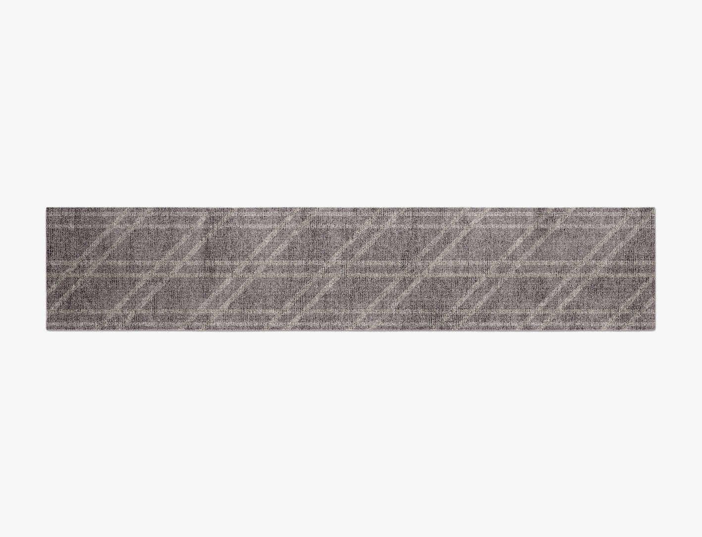 Rake Minimalist Runner Flatweave Bamboo Silk Custom Rug by Rug Artisan