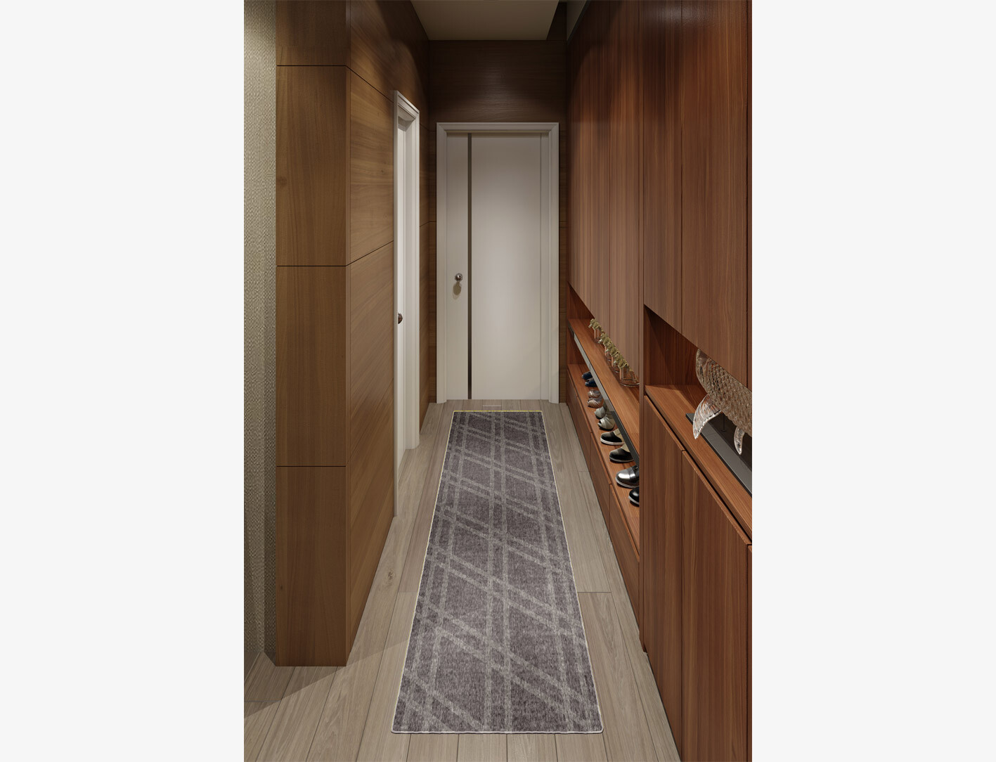 Rake Minimalist Runner Flatweave New Zealand Wool Custom Rug by Rug Artisan
